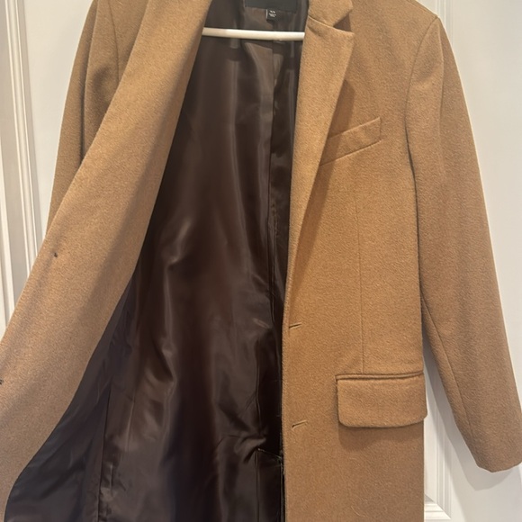 Banana Republic Men’s Dress wool camel top coat. XS - Picture 11 of 13